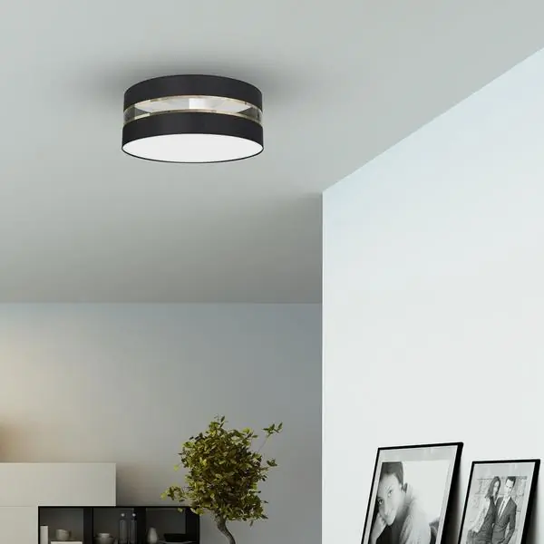 Milagro MLP7340 Плафон ULTIMO BLACK 3xE27 Ø50см