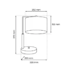 Milagro MLP7343 Нощна лампа ULTIMO BLACK 1xE27