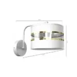Milagro MLP7345 Аплик ULTIMO WHITE 1xE27
