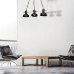 Milagro MLP7457 FARO BLACK/НАТУРАЛНО ДЪРВО Висяща лампа 3xE27 60W
