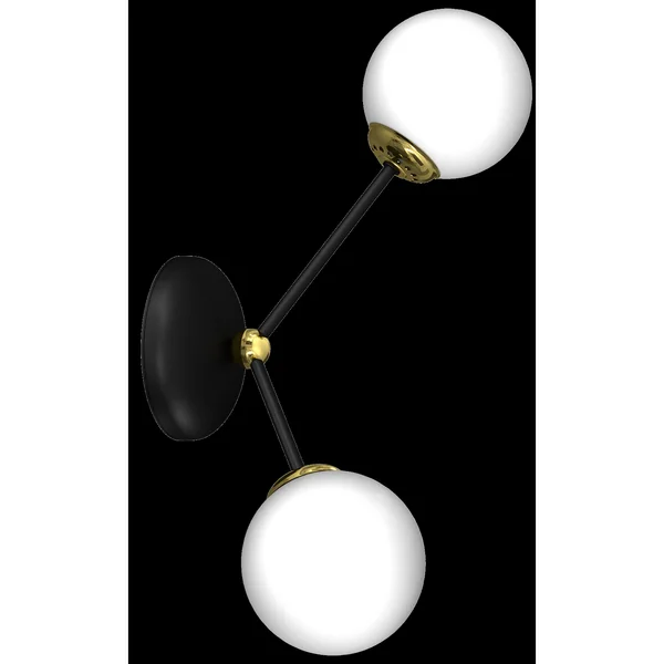 Milagro MLP7458 JOY BLACK / GOLD аплик 2xE14