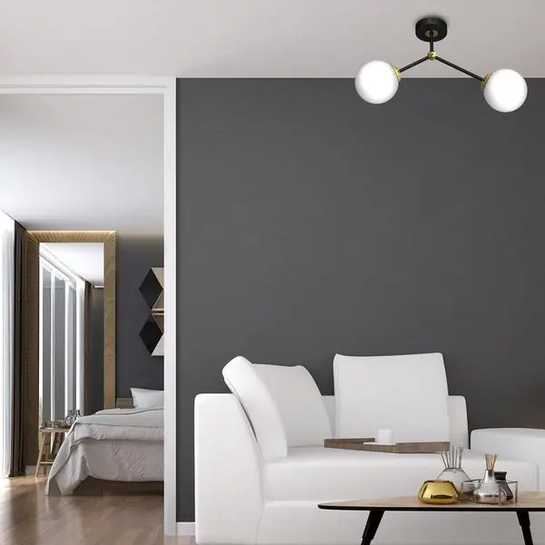 Milagro MLP7459 Плафон JOY BLACK / GOLD 2xE14