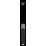 Milagro MLP7469 Висяща лампа SOLO SAWN BLACK / ПАТИНИРАНО ДЪРВО 1x мини GU10