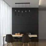 Milagro MLP7471 Висяща лампа SOLO SAWN BLACK / ПАТИНИРАНО ДЪРВО 5x mini GU10