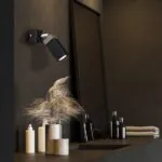 Milagro MLP7472 Стенна лампа SOLO SAWN BLACK / ПАТИНИРАНО ДЪРВО 1x mini GU10
