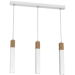 Milagro MLP7476 Висяща лампа SOLO SAWN WHITE / ПАТИНИРАНО ДЪРВО 3x mini GU10