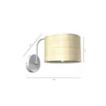 Milagro MLP7482 Аплик MARSHALL WHITE / RATAN 1xE27