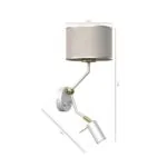 Milagro MLP7494 LINO WHITE / LEN аплик 1xE27 + 1x mini GU10