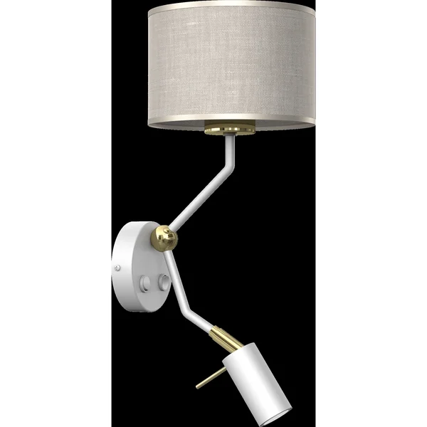 Milagro MLP7494 LINO WHITE / LEN аплик 1xE27 + 1x mini GU10
