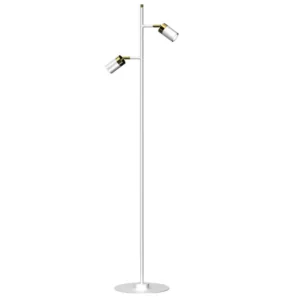 Milagro MLP7537 JOKER WHITE/GOLD подова лампа 2xGU10