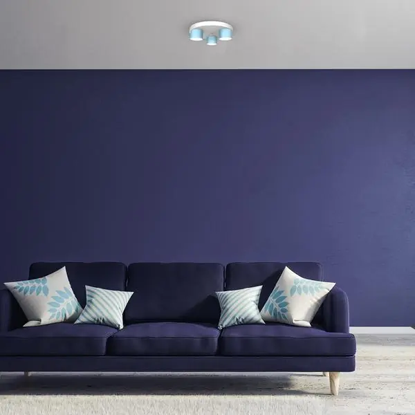 Milagro MLP7551 Плафон DIXIE Blue/White 3xGX53