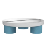 Milagro MLP7551 Плафон DIXIE Blue/White 3xGX53