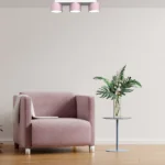 Milagro MLP7555 Плафон DIXIE Pink/White 3xGX53