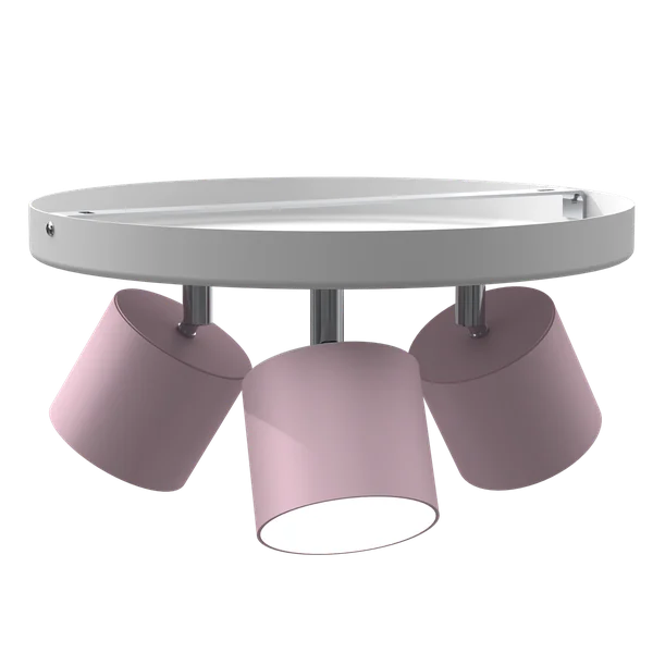Milagro MLP7556 Плафон DIXIE Pink/White 3xGX53