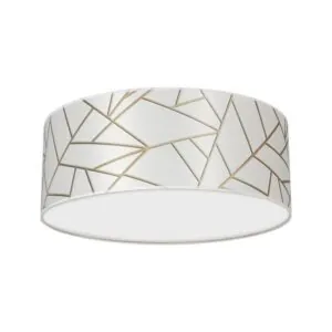 Milagro MLP7566 ZIGGY WHITE Бяла/Златна Плафониера 2xE27 Ø40см