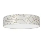 Milagro MLP7568 ZIGGY WHITE Бяла/Златна Плафониера 3xE27 Ø60см