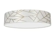 Milagro MLP7568 ZIGGY WHITE Бяла/Златна Плафониера 3xE27 Ø60см