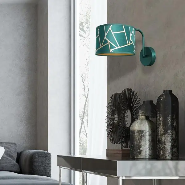 Milagro MLP7572 ZIGGY GREEN Gold/Бутилка зелена лампа 1xE27