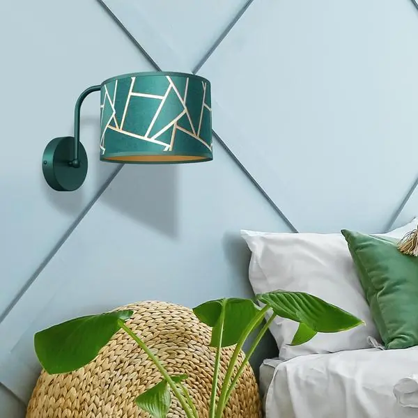 Milagro MLP7572 ZIGGY GREEN Gold/Бутилка зелена лампа 1xE27