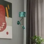 Milagro MLP7573 ZIGGY GREEN Gold/Бутилка зелена стенна лампа 1xE27+1x mini GU10