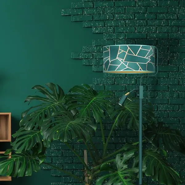 Milagro MLP7582 ZIGGY GREEN Gold/Бутилка подова лампа 1xE27 + 1x mini GU10