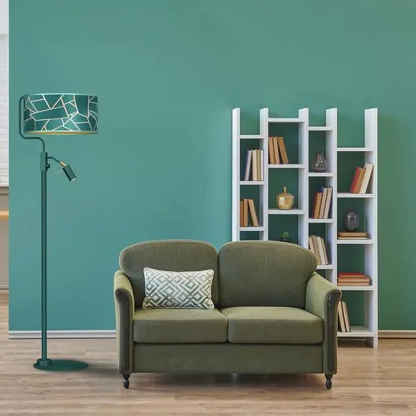 Milagro MLP7582 ZIGGY GREEN Gold/Бутилка подова лампа 1xE27 + 1x mini GU10