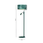 Milagro MLP7582 ZIGGY GREEN Gold/Бутилка подова лампа 1xE27 + 1x mini GU10
