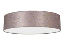 Milagro MLP7587 ZIGGY PINK Gold/Pink Плафониера 3xE27 Ø60см