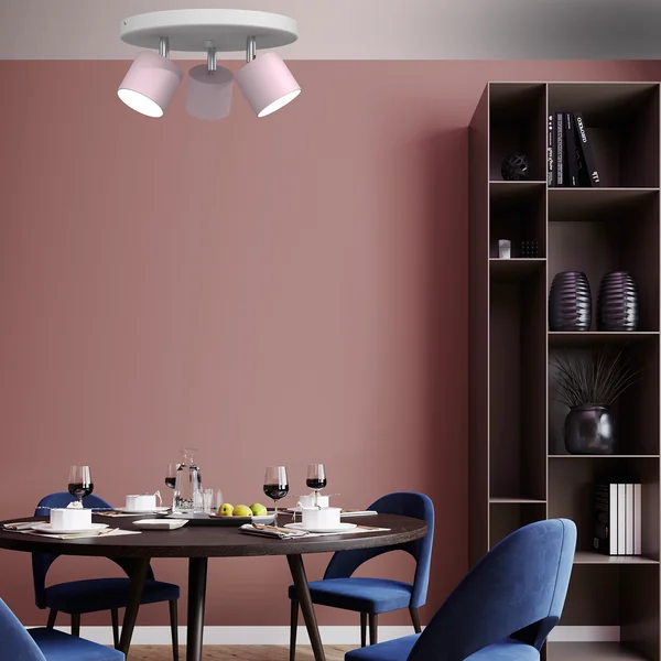 Milagro MLP7612 Плафон DIXIE PINK 3xGX53