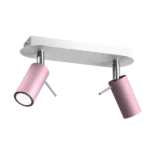 Milagro MLP7627 PRESTON PINK/WHITE таванна лампа 2x mini GU10