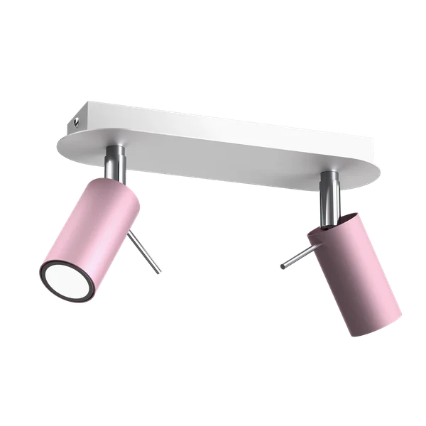 Milagro MLP7627 PRESTON PINK/WHITE таванна лампа 2x mini GU10