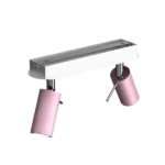 Milagro MLP7627 PRESTON PINK/WHITE таванна лампа 2x mini GU10