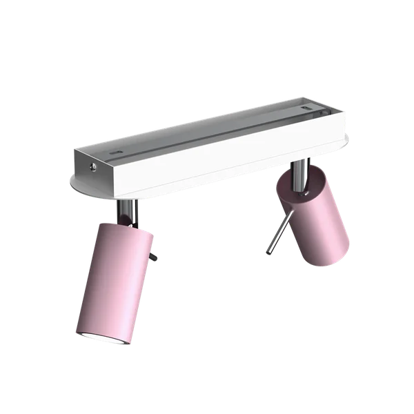 Milagro MLP7627 PRESTON PINK/WHITE таванна лампа 2x mini GU10