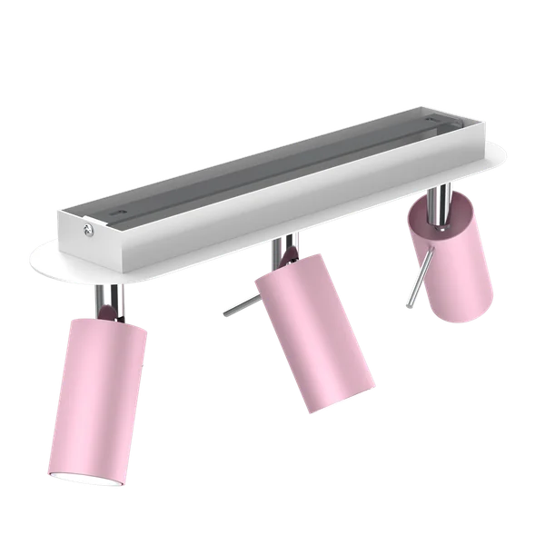 Milagro MLP7628 PRESTON PINK/WHITE 3x мини GU10 таванна лампа