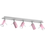 Milagro MLP7629 PRESTON PINK/WHITE 5x мини GU10 таванна лампа
