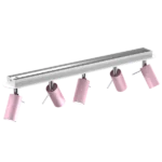 Milagro MLP7629 PRESTON PINK/WHITE 5x мини GU10 таванна лампа