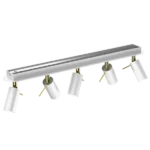 Milagro MLP7633 Спот PRESTON GOLD/WHITE 5x мини GU10 таванна лампа