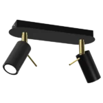 Milagro MLP7635 Спот PRESTON GOLD/BLACK таванна лампа 2x mini GU10