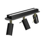 Milagro MLP7636 PRESTON GOLD/BLACK 3x мини GU10 таванна лампа