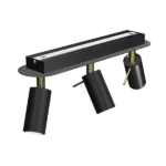 Milagro MLP7636 PRESTON GOLD/BLACK 3x мини GU10 таванна лампа