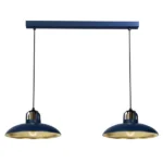 Milagro MLP7715 Висяща лампа FELIX NAVY BLUE/GOLD 2xE27
