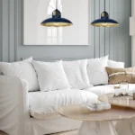 Milagro MLP7715 Висяща лампа FELIX NAVY BLUE/GOLD 2xE27