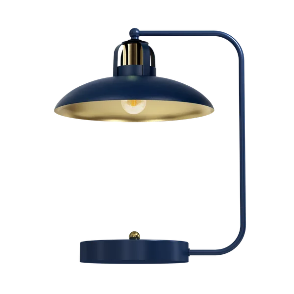 Milagro MLP7716 FELIX NAVY BLUE/GOLD Настолна лампа 1xE27