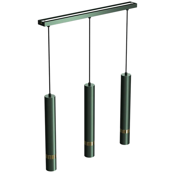 Milagro MLP7721 Висяща лампа JOKER GREEN/GOLD 3xGU10