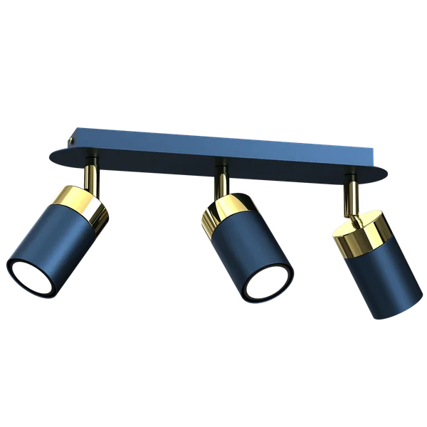 Milagro MLP7724 Спот JOKER NAVY BLUE/GOLD 3xGU10