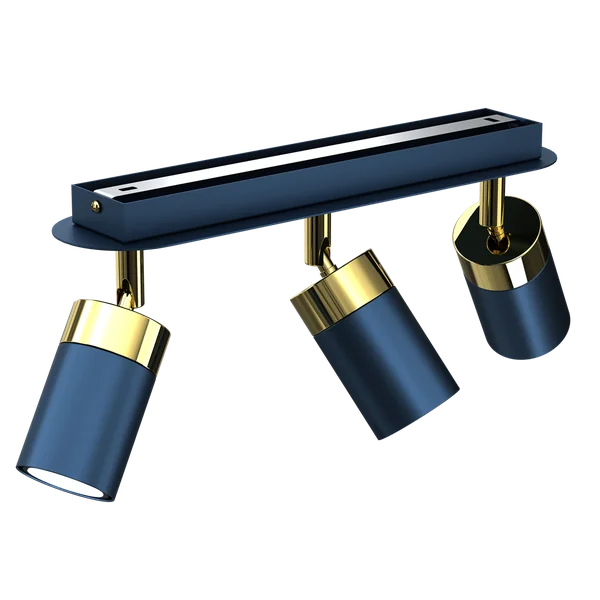 Milagro MLP7724 Спот JOKER NAVY BLUE/GOLD 3xGU10