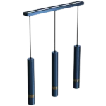 Milagro MLP7726 Висяща лампа JOKER NAVY BLUE/GOLD 3xGU10