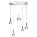 Milagro MLP7757 Висяща лампа ARENA WHITE/GOLD 5xGX53