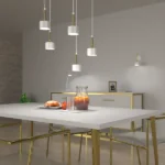 Milagro MLP7757 Висяща лампа ARENA WHITE/GOLD 5xGX53