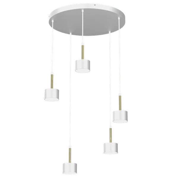 Milagro MLP7757 Висяща лампа ARENA WHITE/GOLD 5xGX53